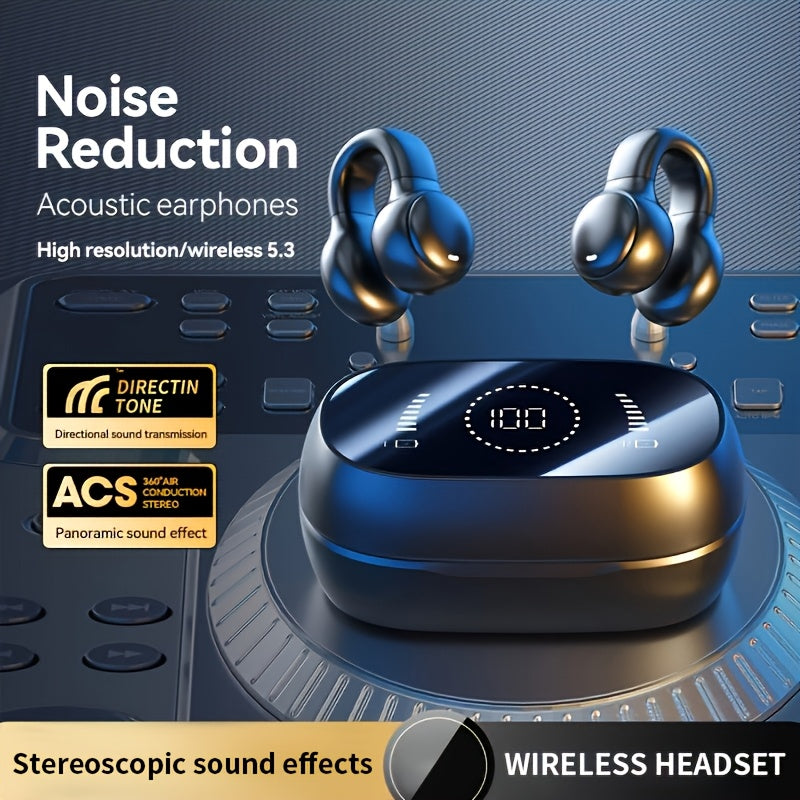 GENAI M47 Earbud - Compact, Wireless, Active Noise Canceling, USB-C Charging, Long Endurance, Easy to Carry, Ideal for Sports and Games, Sports Headphones|Sleek Design|Wireless Earbud