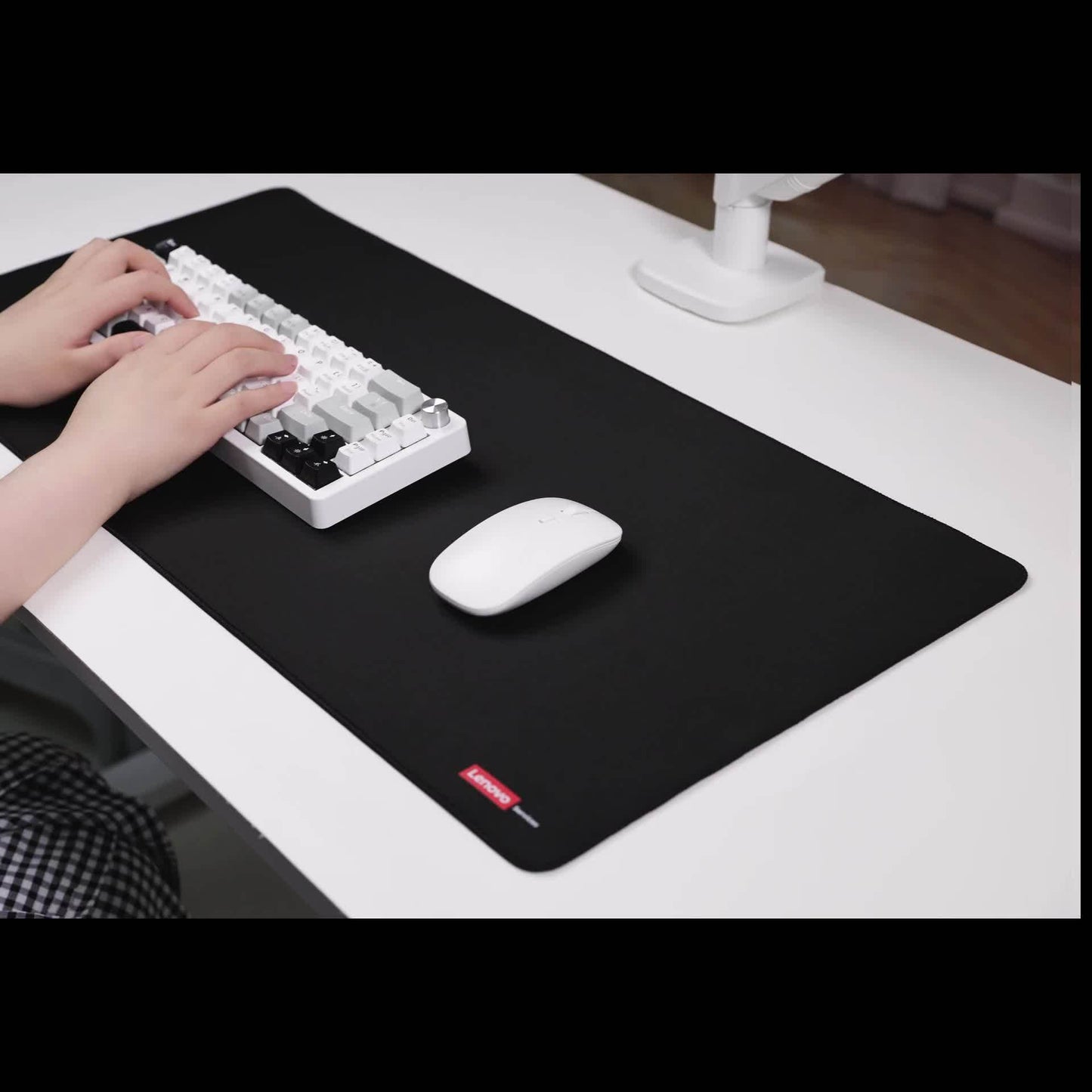 Lenovo Large Non-Slip Mouse Pad - Extra Thick Gaming & Office Desk Mat with Anti-Slip Base, Precision Locked Edges, Heavy Duty Rubber backing, Compatible with PC, Laptop, Desktop Computers - Ideal for Gamers and Professionals