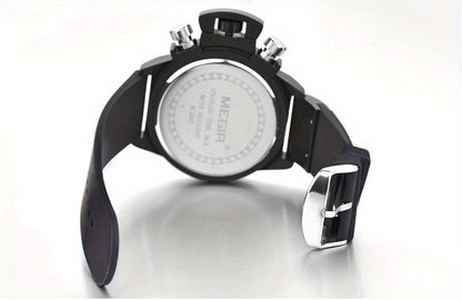 MEGIR Multifunction Men's Watch, Sports Silicone Strap Waterproof Calendar Quartz Watch 2002, Ideal Choice For Gifts