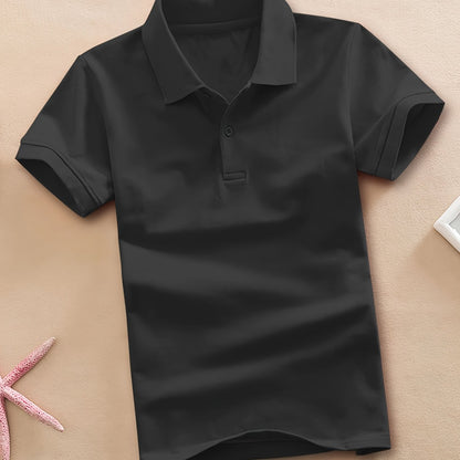 Boys' Casual Lapel Shirt Youngsters's Top Short Sleeve T-Shirt Youngsters's Clothing Comfortable Breathable