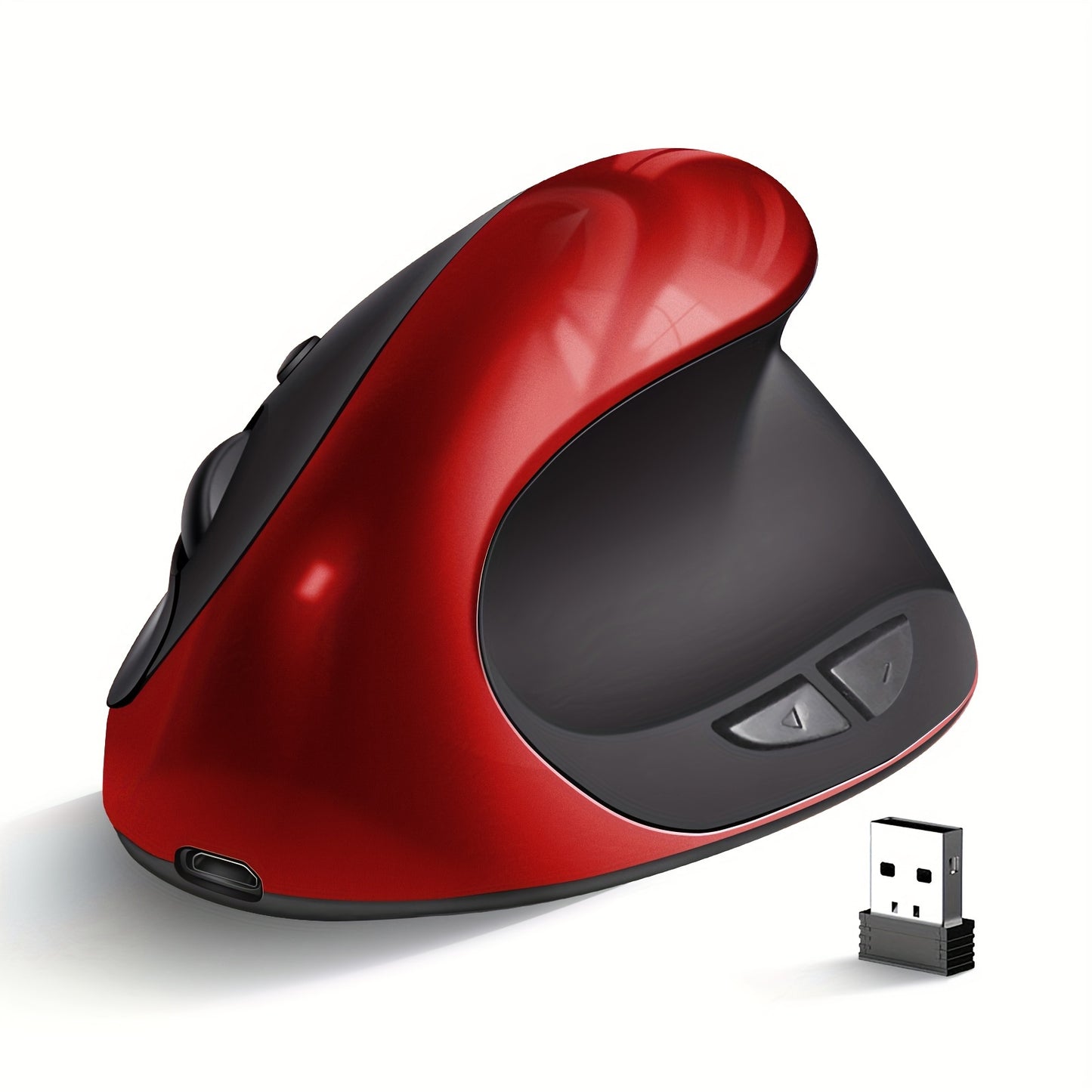 Rato Ergonómico Vertical Sem Fios Recarregável