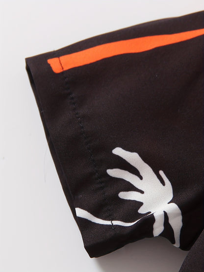 Boys' Summer Fashion Street Shirt Three-piece Set Only Selling Hats, Shirts and Shorts, Perfect for Outdoor