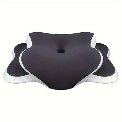 Ergonomic Memory Foam Neck Pillow for Comfortable Sleep And Neck Support.