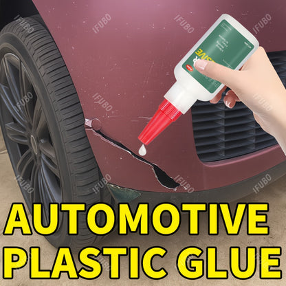 Heavy-Duty Automotive Bumper Plastic Glue - Structural Repair Adhesive for Cracks, Chips, Impact Damage - No-Weld Bonding for Bumpers, Mirror Base, Exterior Plastic Repairs - Automotive Body Repair Technician Approved, Quickf