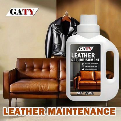 Care and Repair Cream - 500ml Deep Care for Car Seats, Sofas, Jackets, Shoes & Clothing: Enhances Shine, Protects Against Fading, Covers Whitening, Prevents Cracking & Aging