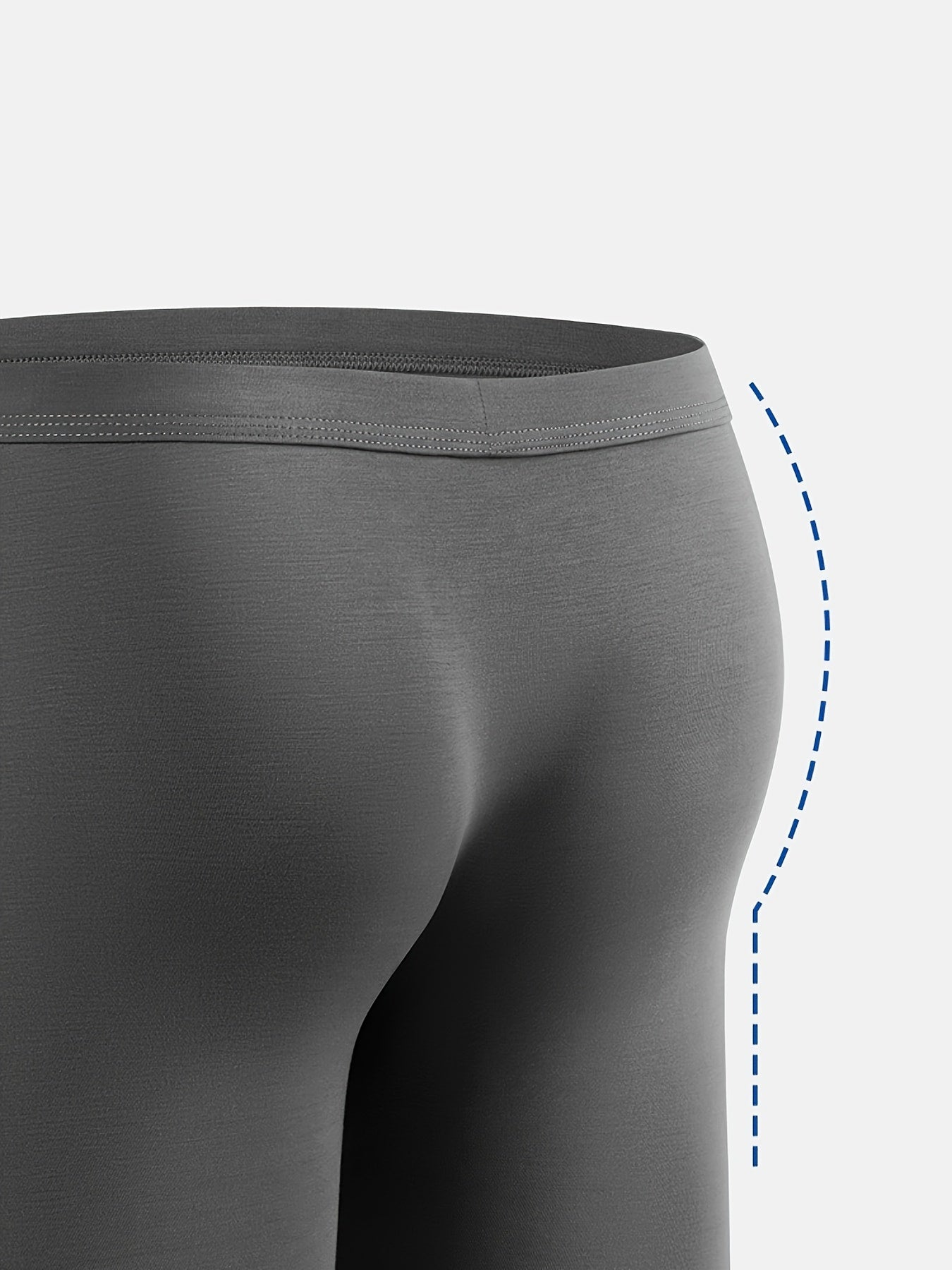 3pcs GDECC Men's Solid Color Modal Boxer Briefs - Mid-Stretch Breathable Mesh, Side-Opening Gusset, Light Beige-Friendly Soft Flat-Cut Underwear for Daily &amp; Casual Wear