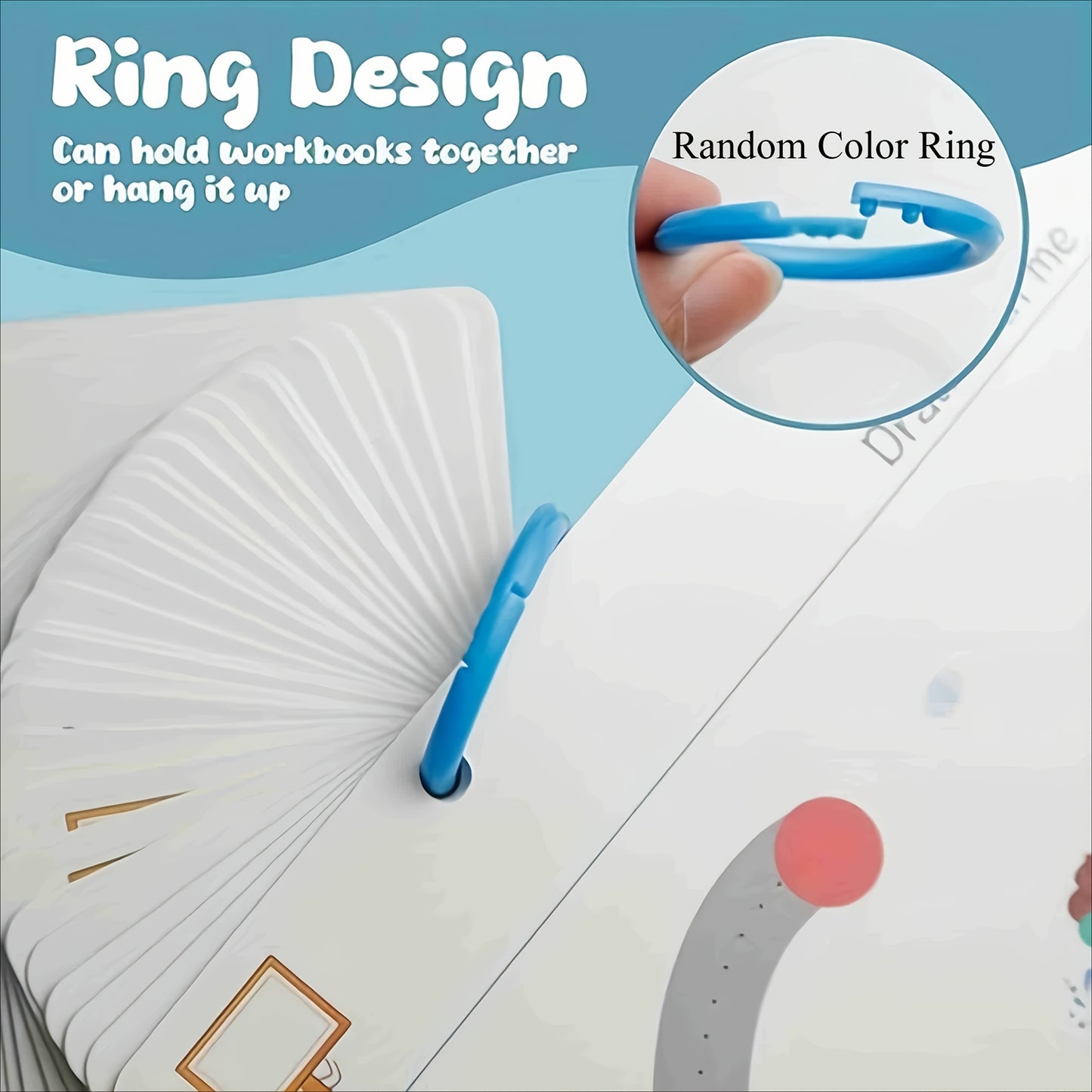 32-Page Reusable Magic Practice Notebook Set | Holistic Brain Development, Pen Control Training and Drawing Education Workbook | Learn Writing Skills, Paper Material, Educational Workbook | Color Pages | Durable Binding