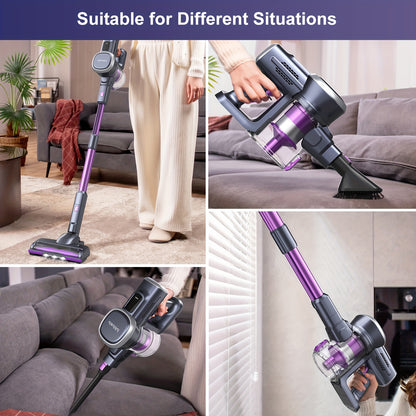 Free-Standing Vacuum Cleaner 28KPa, Lubluelu 202 Powerful Lightweight Cordless 6in 1 Stick Vacuum Cleaner for Carpet Floor Pet Hair, Christmas&Halloween Gifts, Vacuum Cleaner for Home, Cordless Vacuum Cleaner High Suction, Va