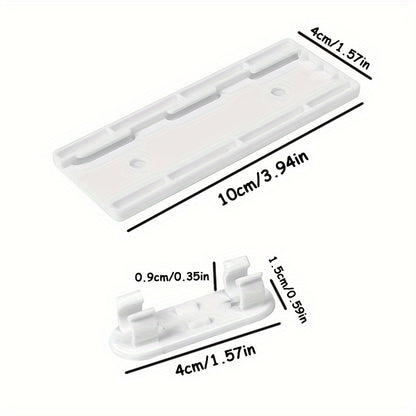 11-Piece Set of Adhesive Socket Supports and Cable Organizers - Home Decor