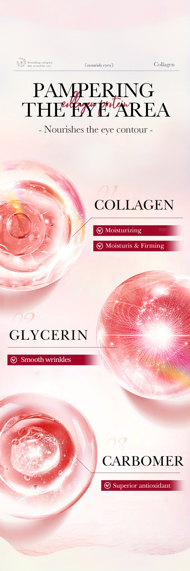 [Top-Rated] Sakura Collagen Eye Cream - 20g, Hydrating & Firming, Reduces Dark Circles & Wrinkles, for All Skin Types, Hypoallergenic with Hyaluronic Acid, Caffeine & Ceramides, Moisturizing & Anti-Aging,, Suitable for Sensit