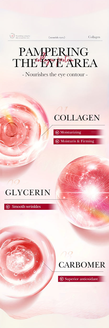 [Top-Rated] Sakura Collagen Eye Cream - 20g, Hydrating & Firming, Reduces Dark Circles & Wrinkles, for All Skin Types, Hypoallergenic with Hyaluronic Acid, Caffeine & Ceramides, Moisturizing & Anti-Aging,, Suitable for Sensit