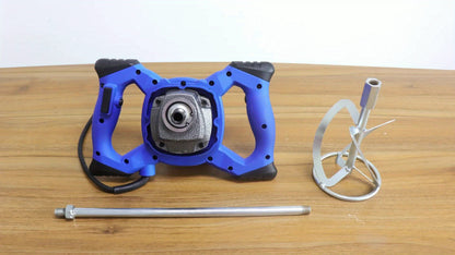 Heavy Duty Electric Paddle Plaster Plastering Mortar Paint Mixer 240V Volt Stirrer 6 Gear for Halloween, Christmas Gift, Construction Equipment, Drywall Mixing, Industrial Mixer, Professionalgrade, Metal Gearbox, Sturdy Build