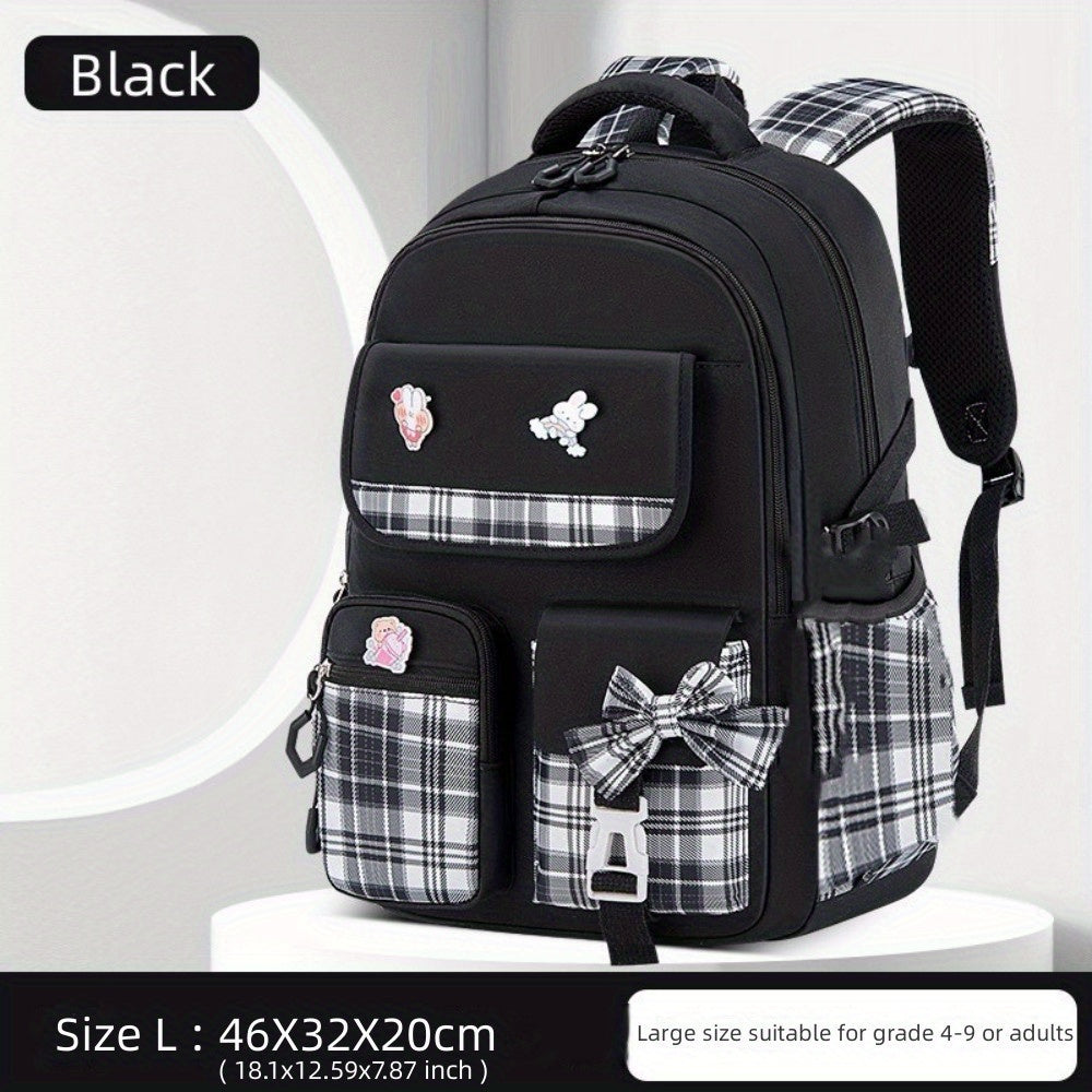 Bow Tie Lady Pink INS Backpacks for Girls Backpack School Bookbag for Teenage Cute Book Bag, Buy Backpack