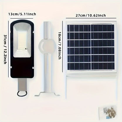 1pc 350LED Powerful Outdoor Solar Street Light, 6500K IP65 Waterproof Street Light For Garage Garden Terrace