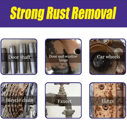 100ml Rust Remover Spray 3.38oz - Dissolves Tire Rust, Protects Hubs and Brake Drums, Suitable for Rust on Scissors, Gears, Tools, Household Dust-Free Metal Surfaces, Kitchen Appliances, Car Tires - Suitable for Car, Bicycle