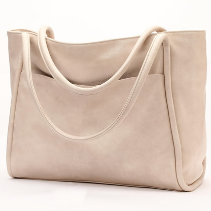Vintage Light Brown Women's Tote Bag, Large Capacity Multi-Functional    for Daily Commute