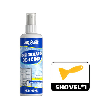 Refrigerator Defrosting and De-icing Agent — Fast Ice Melting and Anti-Freezing for Home Freezers and RV Freezing Equipment, Freezer Defrosting, Ice Melting Solution, Efficient Deicing, Quick Defrosting, Durable Container,