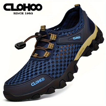 CLOHOO Men's Trendy Comfortable Mesh Sandals, Breathable Wear-resistant Non-slip Sport Shoes For Outdoor Walking Running Hiking, Spring Summer Autumn