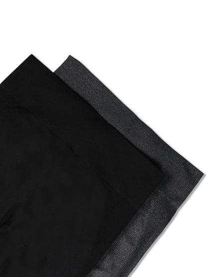 2-Pack Plus Size High-Waisted Butt Lifting Fitness Pants, Women's High Elasticity Quick-Dry Tight-Fit Sports Running Yoga Long Trousers