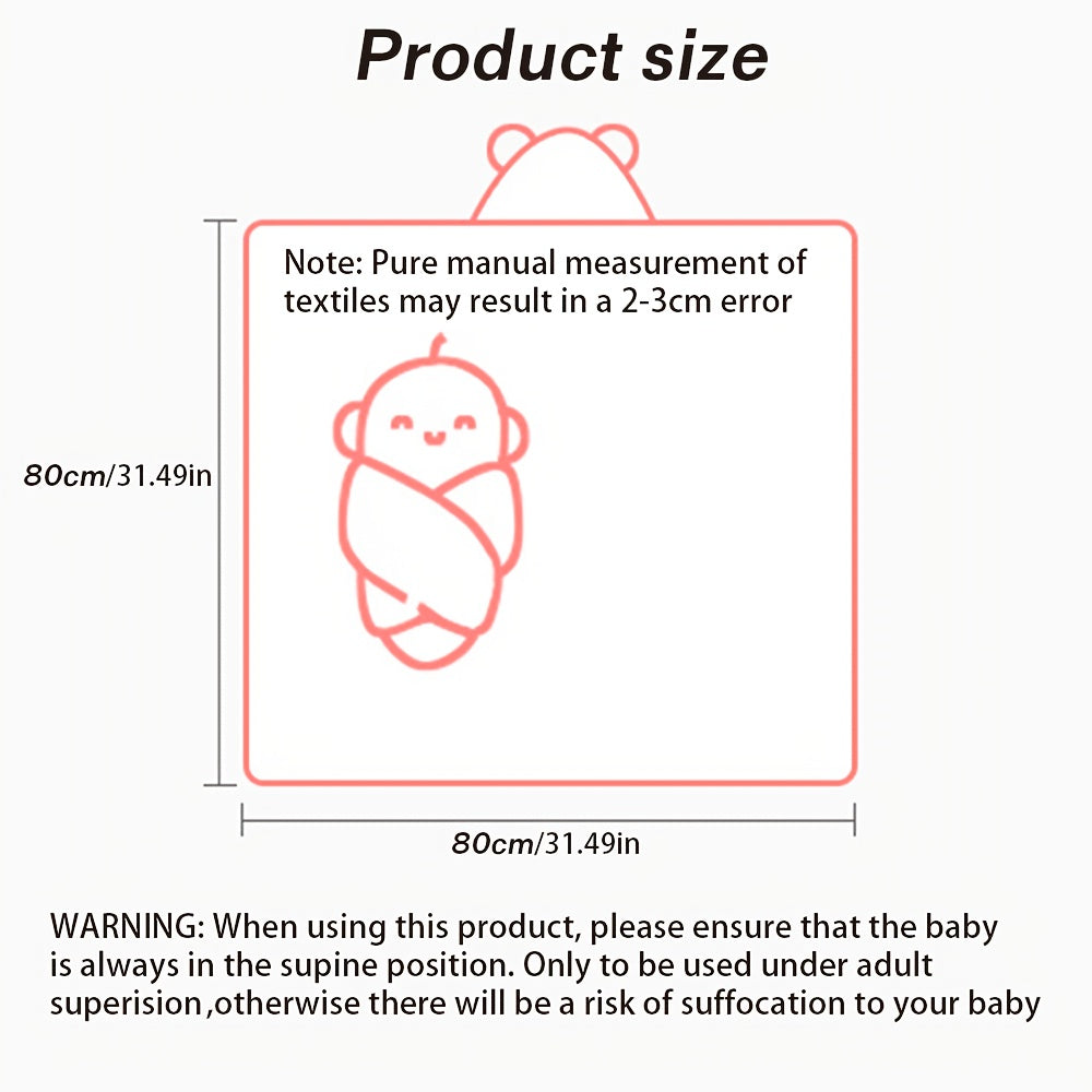 Baby Bath Towel, Swimming Hooded Cape, Cute Kids Beach Bag, Coral Fleece Quick-Dry Towel, Baby Beach Towel, All-Season Use