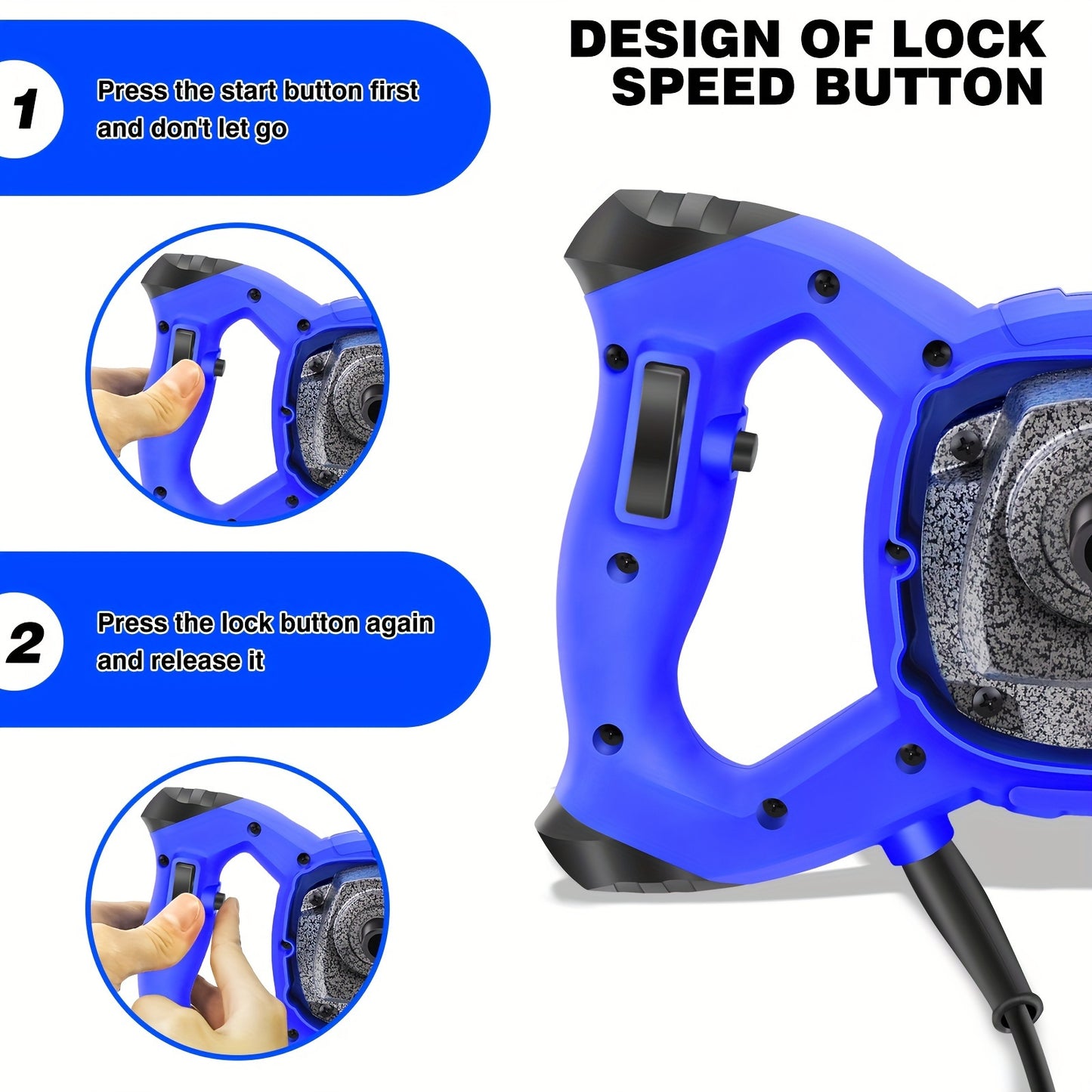 Heavy Duty Electric Paddle Plaster Plastering Mortar Paint Mixer 240V Volt Stirrer 6 Gear for Halloween, Christmas Gift, Construction Equipment, Drywall Mixing, Industrial Mixer, Professionalgrade, Metal Gearbox, Sturdy Build