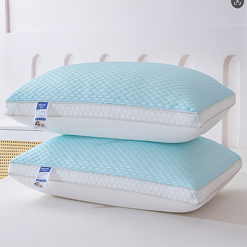 2pcs 3D Tactile Cool Ice Pillow Ice SPA Pillow Breathable Cervical Spine Cool Pillow High-end Hotel-grade Pillow Sleep Without Collapsing 3D Memory Rebound Technology Perfect Holiday Gift for Parents and Friends High-end gift