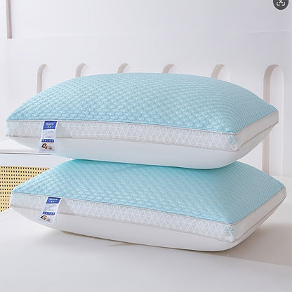 2pcs 3D Tactile Cool Ice Pillow Ice SPA Pillow Breathable Cervical Spine Cool Pillow High-end Hotel-grade Pillow Sleep Without Collapsing 3D Memory Rebound Technology Perfect Holiday Gift for Parents and Friends High-end gift