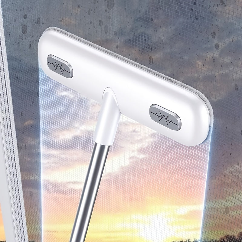 Magical window cleaning brush, extendable handle, screen cleaning brush tool, reusable, pet hair removal tool, home door and window cleaning brush, cleaning supplies, cleaning tools, Halloween/Christmas gifts