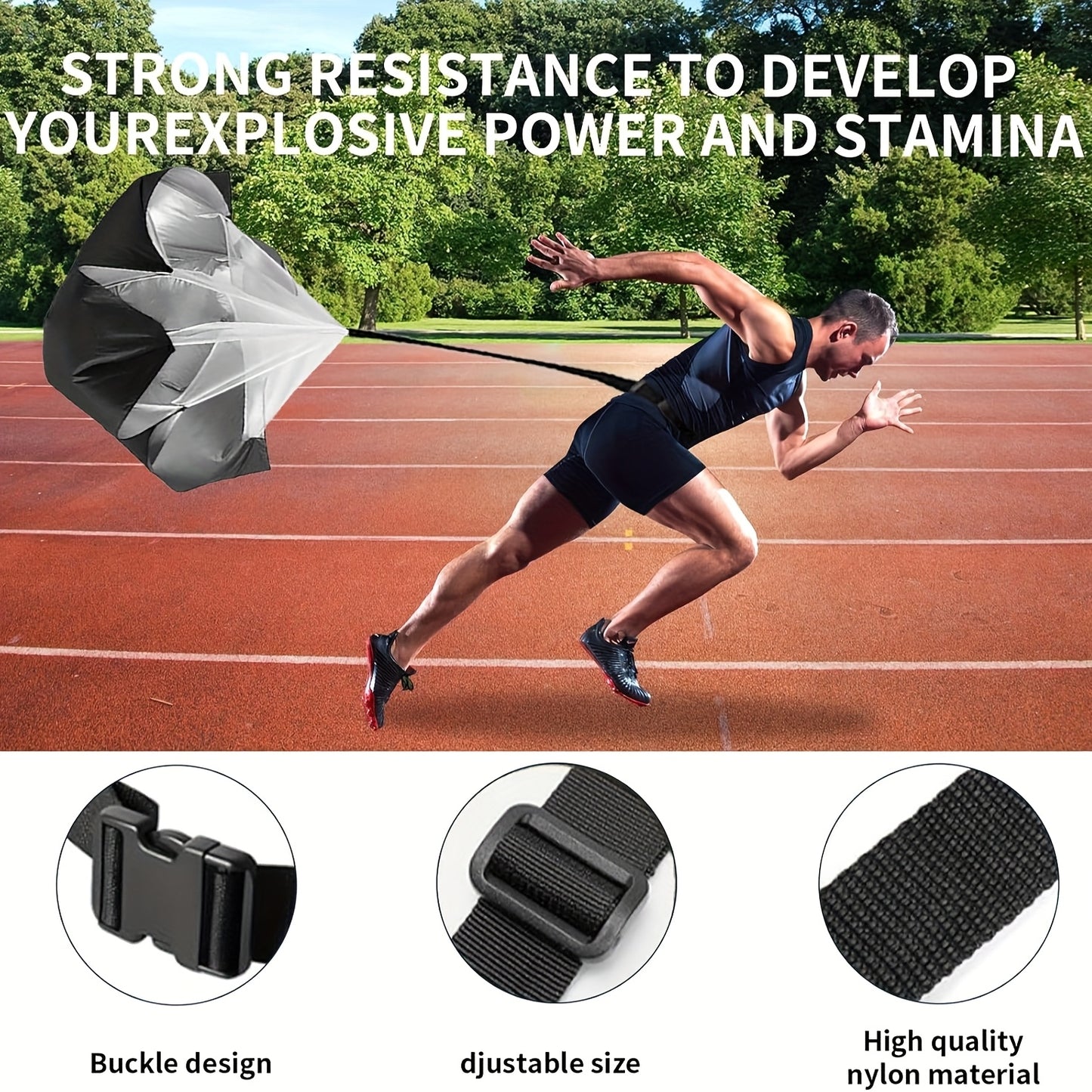 A Set Of Football Training with Agility Ladder, Cones, Adjustable Hurdles, Resistance Parachute, Bands & Large Bag. Perfect for Football, Basketball, Tennis, Baseball, Rugby & More. Ideal Gift for Speed, Agility & Strength Tr