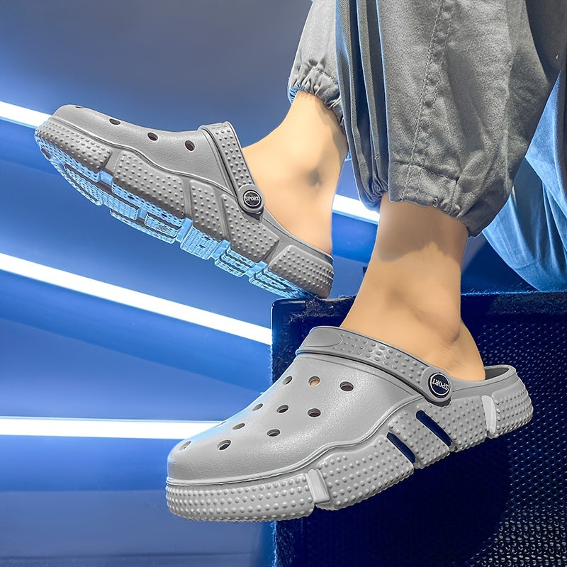 Tamancos unissexo, sapatos para jardim, chinelos leves antiderrapantes, sandálias casuais vazadas para praia, calçado adulto