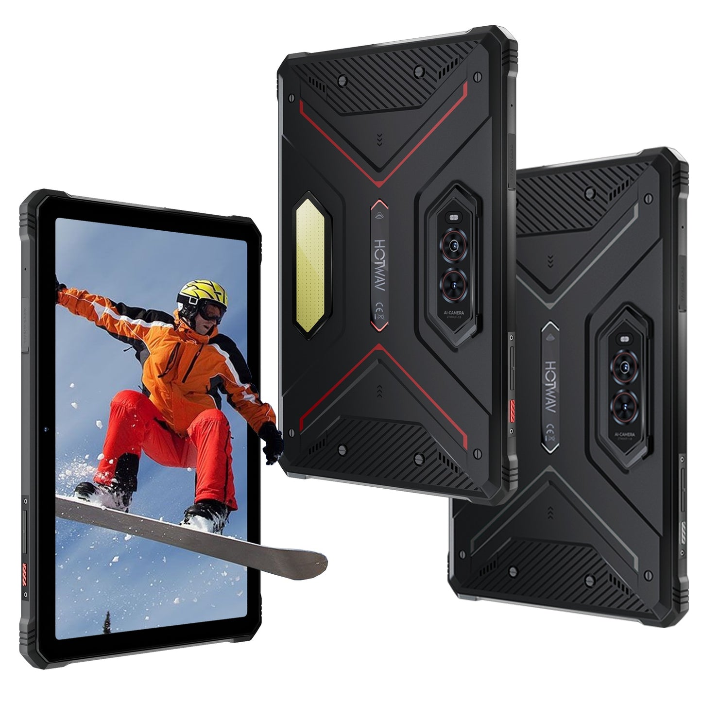 HOTWAV R9 Pro Rugged Tablet Android 14, 11 Inch HD+ Display 20080mAh Tablet, Octa-Core 20GB(14GB Expandable) RAM+256GB ROM+2TB Outdoor Tablet, 64MP+16MP Camera 4G Dual SIM/GPS, Rugged Tablet, Business Tablet, Premium Tablet,