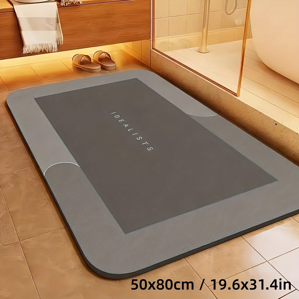 Extra Absorbent Bath Mat - Quick-Dry, Non-Slip Floor Mat, Soft and Comfortable, Suitable for Bathroom, Toilet, Shower, Laundry Room, Bedroom, Living Room, Kitchen, Door Mat
