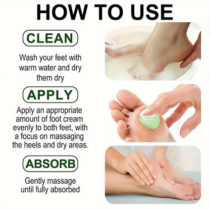 YUITIKUE 42% Urea Foot Cream for Extremely Dry Cracked Heels - Tea Tree Ant-Cracking Moisturizer with Natural Ingredients, Non-Greasy Formula, Hypoallergenic & Safe for Sensitive Light Beige