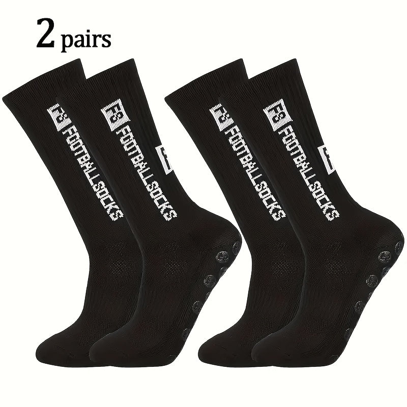 2/6/10/20 Pairs Men'S Thickened Moisture-Wicking Breathable Soccer &amp; Basketball Training Socks - Non-Slip Grip, Cushioned Arch &amp; Heel Support, Sweat-Resistant, Soft Elastic Athletic Socks For Outdoor Sports, Gym, Football Mat