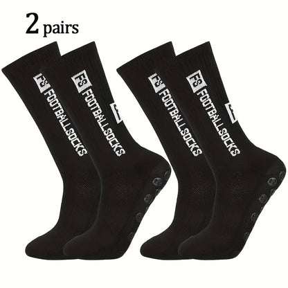 2/6/10/20 Pairs Men'S Thickened Moisture-Wicking Breathable Soccer &amp; Basketball Training Socks - Non-Slip Grip, Cushioned Arch &amp; Heel Support, Sweat-Resistant, Soft Elastic Athletic Socks For Outdoor Sports, Gym, Football Mat