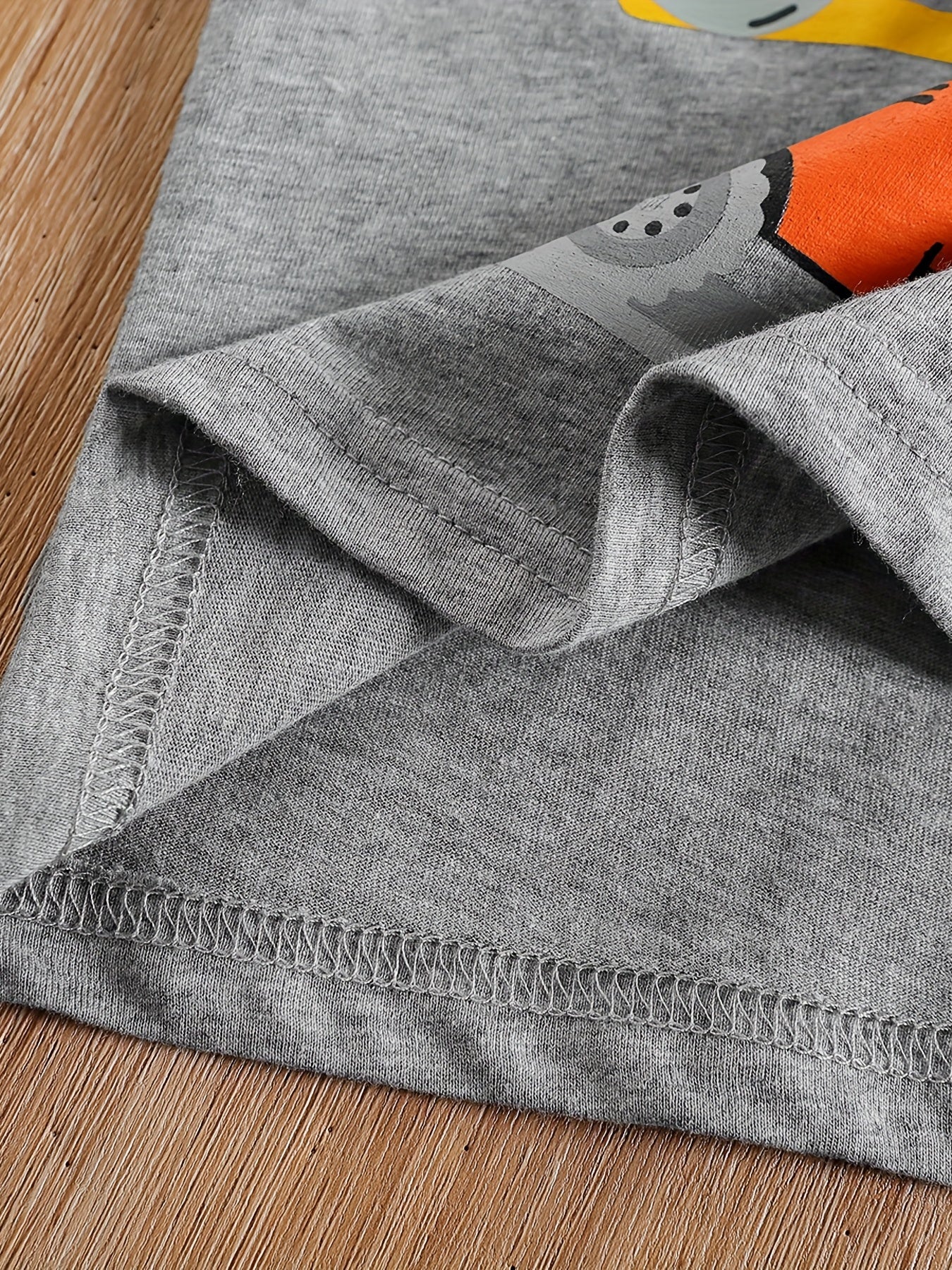 Boy's Tractors Print Casual Outfit Round Neck T-shirt & Shorts, Kids Summer Clothes Set For Daily And Outdoor Wear