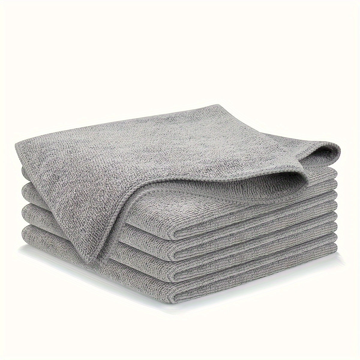 5/10/20/50/100pcs Kitchen Towel, Ultra-fine Fiber Light Gray Cleaning Cloth Set, Absorbent, Soft And Stain-removing Cloth, For Cleaning Glass, Cooking Bench, Pot, Bowl, Water Tap, Lampblack Machine