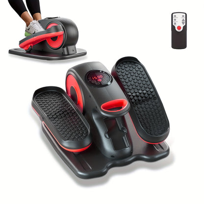 Actflame Under Desk Elliptical Machine, Electric Seated Pedal Exerciser for Seniors Fully Assembled,  Stepper Sitting Leg Exerciser with Remoter, 12 Level Speed Forward & Reverse Direction, Manual & Auto Mode for Home Office,