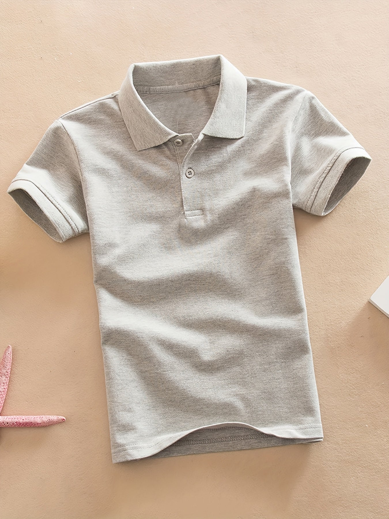 Boys' Casual Lapel Shirt Youngsters's Top Short Sleeve T-Shirt Youngsters's Clothing Comfortable Breathable