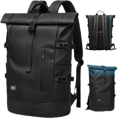 HANMARRY Men's Business Laptop Backpack - Heavy-Duty 39.62cm Computer Backpack, 15-in-1 Organizer, Padded Shoulder Straps & Locking System, High Quality for Work, Travel, School, Commute - Compatible with MacBook/Air/Pro/PC/L
