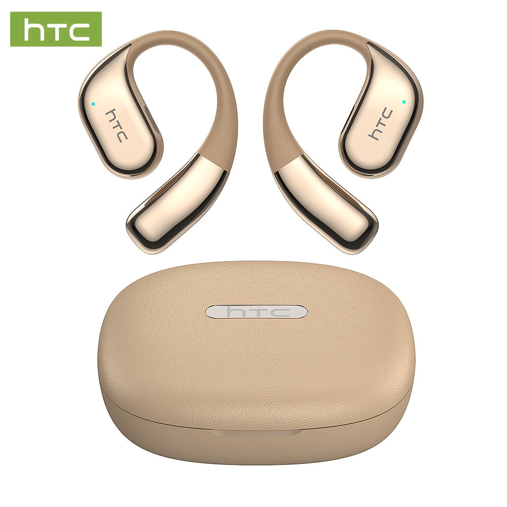 1pc HTC NE39 AI Translator Headset with Real-Time Translation in 131+ Languages, Wireless 6.0, Long-Lasting Battery, Touch Control, Gaming Mode, Compatible with PC/Phone/Tablet - Lightweight AI Translation Earbuds for Travel,