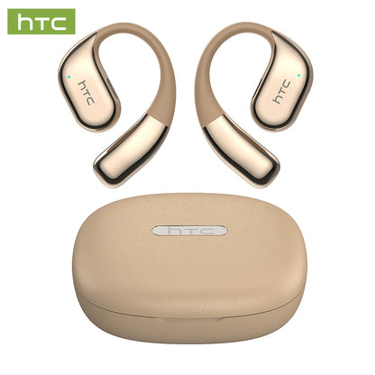 1pc HTC NE39 AI Translator Headset with Real-Time Translation in 131+ Languages, Wireless 6.0, Long-Lasting Battery, Touch Control, Gaming Mode, Compatible with PC/Phone/Tablet - Lightweight AI Translation Earbuds for Travel,