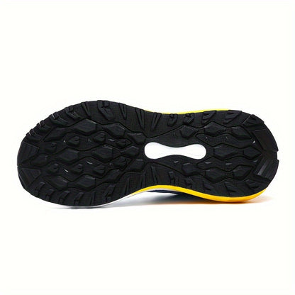 Fashionable athletic shoes for men and women - Lightweight casual running shoes, all-season comfort, round toe lace-up sneakers, breathable woven fabric, EVA sole, universal fit.