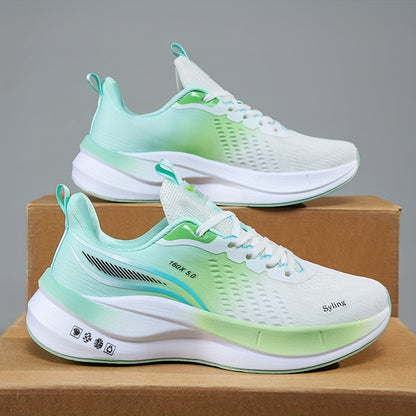 Men's mid-calf running shoes, breathable lightweight carbon plate, striped pattern, suitable for all seasons, lace-up closure, fabric upper and lining, rubber sole, MD outsole, cloth insoles, ideal for casual running, hiking,