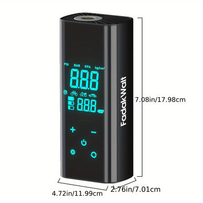 Recommendation: 150PSI High-Speed Inflator Pump with Intelligent Digital Display And Emergency Tire Repair Light. Suitable for Inflating Cars, Motorcycles, Bicycles, And Various Balls. Obsidian Black Version.