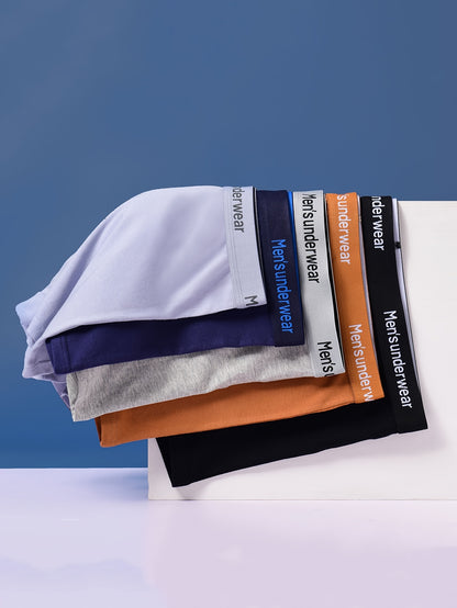 10pcs Men's Cotton Underwear, Casual Boxer Briefs, Breathable Comfort Stretch Sports Short Pants, Underwear for Men Boxers, Boxer Shorts for Men Personalised Gifts, Leisure Underwear, Casual Wear, Snug Fit, Stretchable Fabric