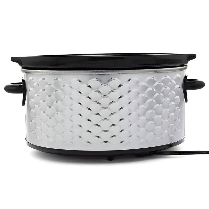 iHunt Bro Slow Cooker PRO, 220W, 4.25L, Premium Stainless Steel Pot, Transparent Secure Glass Lid, Silver