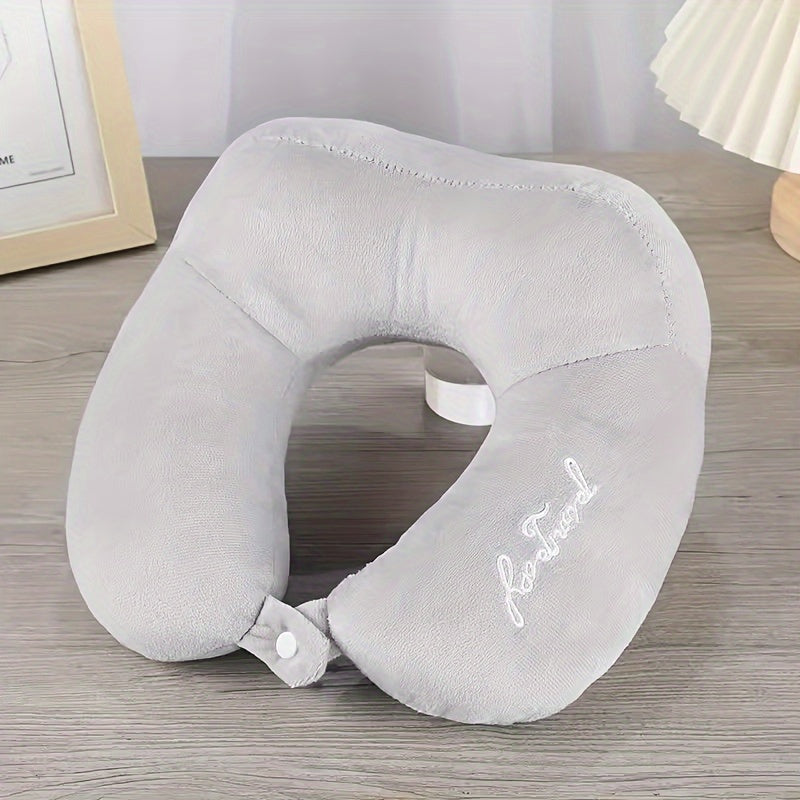 U-Shaped Neck Pillow Travel & Bed Pillow with Soft Cushioned, Portable Cervical Pillow for Side/Back Sleepers, Car, Airplane, Home Use - Multi-Color Options) - Hand Washable Filling, Medium-Firm, Ideal for Students & Traveler