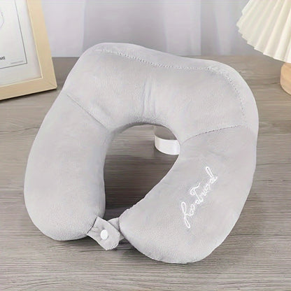 U-Shaped Neck Pillow Travel & Bed Pillow with Soft Cushioned, Portable Cervical Pillow for Side/Back Sleepers, Car, Airplane, Home Use - Multi-Color Options) - Hand Washable Filling, Medium-Firm, Ideal for Students & Traveler