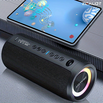 ZEALOT S51 Pro Wireless Speakers, Outdoor Portable Subwoofer Speaker, Wireless Speaker, Dual Pairing, Booming Bass, Charging Cable And Aux Cable, Connect with Mobile Phone/Tablet/TV, for Home, Car, Outdoor, Camping